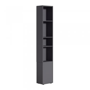 Шкаф торцевой Эйр 16.323 графит (Моби) в Дегтярске - degtyarsk.mebel-e96.ru