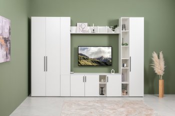 Стенка Эйр модульная, белый (Моби) в Дегтярске - degtyarsk.mebel-e96.ru