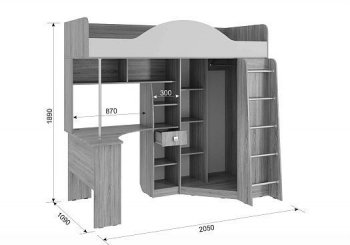 Уголок школьника Фэнтези (Мебельсон) в Дегтярске - degtyarsk.mebel-e96.ru