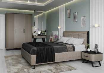 Спальный гарнитур Фиделия, модульный (Олмеко) в Дегтярске - degtyarsk.mebel-e96.ru