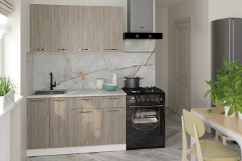 Кухонный гарнитур Фьюджи 1400 мм (Герда) в Дегтярске - degtyarsk.mebel-e96.ru