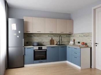 Угловой кухонный гарнитур Фьюжн 2600*1600 мм Sanvut в Дегтярске - degtyarsk.mebel-e96.ru