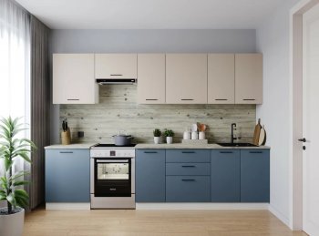 Кухонный гарнитур Фьюжн 3000 мм (Санвут) в Дегтярске - degtyarsk.mebel-e96.ru