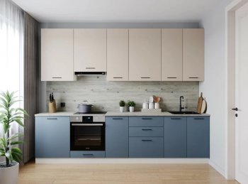 Кухонный гарнитур высокий Фьюжн 3000 мм (Санвут) в Дегтярске - degtyarsk.mebel-e96.ru