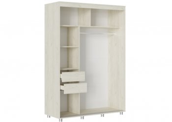 Шкаф-купе 1500 мм Форест крафт белый (Стиль) в Дегтярске - degtyarsk.mebel-e96.ru