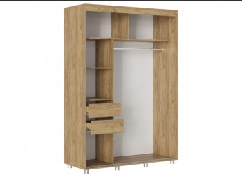 Шкаф-купе 1500 мм Форест крафт золотой(Стиль) в Дегтярске - degtyarsk.mebel-e96.ru