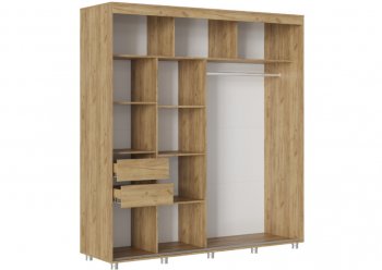 Шкаф-купе 2000 мм Форест крафт золотой(Стиль) в Дегтярске - degtyarsk.mebel-e96.ru