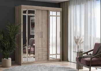 Шкаф-купе 1700 мм Фортуна (Дуб крафт серый) (ИЦ) в Дегтярске - degtyarsk.mebel-e96.ru