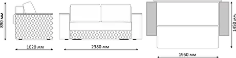 Диван Форвард Ultra Cocoa (Софт) в Дегтярске - degtyarsk.mebel-e96.ru