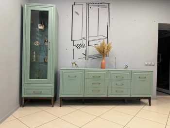 Стенка Гориция Зеленый самшит (БМ) в Дегтярске - degtyarsk.mebel-e96.ru