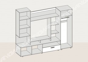 Гостиная Аллегро вариант-3 (Венге/Белфорт) в Дегтярске - degtyarsk.mebel-e96.ru