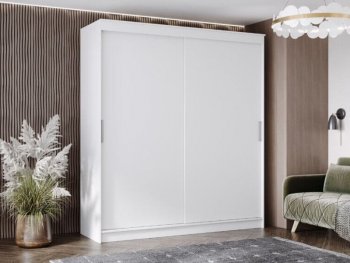 Шкаф-купе 2000 мм Гранд-1 ЛДСП, белый гладкий (Эра) в Дегтярске - degtyarsk.mebel-e96.ru