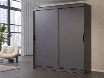 Шкаф-купе 2000 мм Гранд-1 ЛДСП, графит (Эра) в Дегтярске - degtyarsk.mebel-e96.ru