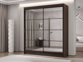 Шкаф-купе 2000 мм Гранд-1 зеркало/зеркало, венге (Эра) в Дегтярске - degtyarsk.mebel-e96.ru