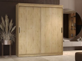 Шкаф-купе 2000 мм Гранд-1 ЛДСП, дуб вотан (Эра) в Дегтярске - degtyarsk.mebel-e96.ru