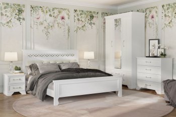 Спальный гарнитур Грация (лак) Белый (модульный) (БМ) в Дегтярске - degtyarsk.mebel-e96.ru