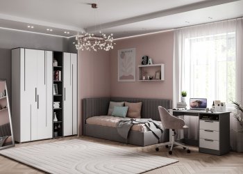 Набор детской мебели Грей модульный (МЛК) в Дегтярске - degtyarsk.mebel-e96.ru