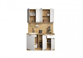 КУхонный гарнитур Хелмер 1400 мм (Сурская) в Дегтярске - degtyarsk.mebel-e96.ru