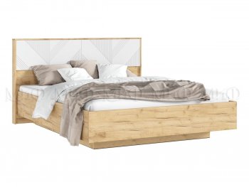 Кровать парящая Ирис крафт/белый (Миф) в Дегтярске - degtyarsk.mebel-e96.ru