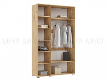 Шкаф 1350 мм Ирис с антресолью, крафт/грин (Миф) в Дегтярске - degtyarsk.mebel-e96.ru