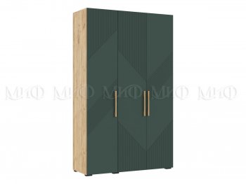 Шкаф 1350 мм Ирис с антресолью, крафт/грин (Миф) в Дегтярске - degtyarsk.mebel-e96.ru