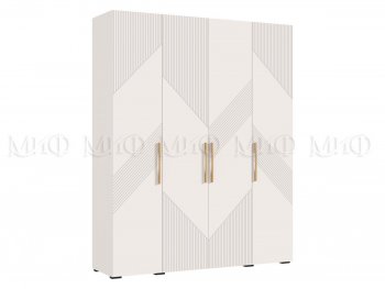 Шкаф 1800 мм Ирис с антресолью кашемир (Миф) в Дегтярске - degtyarsk.mebel-e96.ru