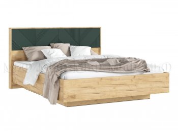 Кровать парящая Ирис крафт/грин с подсветкой (Миф) в Дегтярске - degtyarsk.mebel-e96.ru