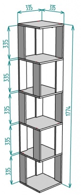 Стеллаж Ivan S109 1774x335x335 в Дегтярске - degtyarsk.mebel-e96.ru