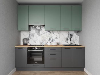 Кухонный гарнитур Изумруд 2400 мм Sanvut в Дегтярске - degtyarsk.mebel-e96.ru