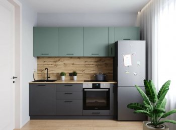 Кухонный гарнитур Изумруд 2550 мм (Санвут) в Дегтярске - degtyarsk.mebel-e96.ru