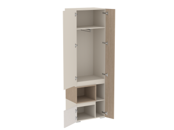 Шкаф для одежды узкий Каспер  (СБК) в Дегтярске - degtyarsk.mebel-e96.ru