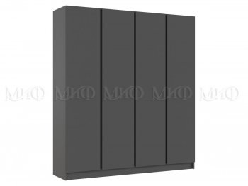 Шкаф 2000 мм 4-х ств. Келвин графит  (Миф) в Дегтярске - degtyarsk.mebel-e96.ru