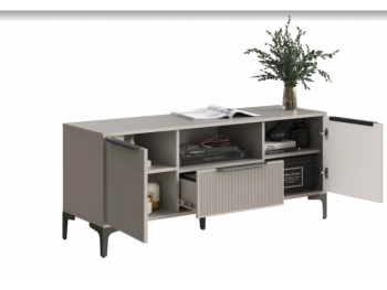 Тумба ТВ на 1350 Кимберли кашемир (Handis) в Дегтярске - degtyarsk.mebel-e96.ru