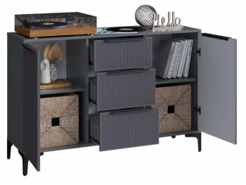 Комод Кимберли графит (Handis) в Дегтярске - degtyarsk.mebel-e96.ru