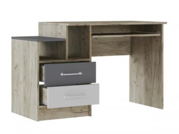 Стол письменный Колибри Лофт серый (Текс) в Дегтярске - degtyarsk.mebel-e96.ru