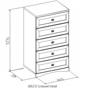 Комод 12 Адель в Дегтярске - degtyarsk.mebel-e96.ru