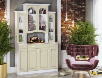 Буфет Констанция 4-х створчатый Фисташковый (Миф) в Дегтярске - degtyarsk.mebel-e96.ru