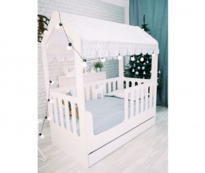 Кровать-домик детская с ящиком 800*1600 (Белый) в Дегтярске - degtyarsk.mebel-e96.ru