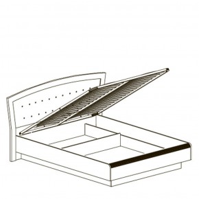 Кровать двойная 1600 с ПМ Афины 368 (Яна) в Дегтярске - degtyarsk.mebel-e96.ru