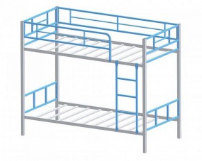 Кровать двухъярусная Севилья-2.01 комбо Серый/Голубой в Дегтярске - degtyarsk.mebel-e96.ru