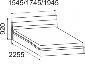 Кровать интерьерная Мальта с подъемным механизмом 1400*2000 в Дегтярске - degtyarsk.mebel-e96.ru