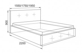 Кровать Линда с подъемным механизмом 1400*2000 в Дегтярске - degtyarsk.mebel-e96.ru
