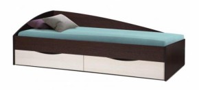 Кровать одинарная Фея - 3 асимметричная 1900х800 (венге) (Олм) в Дегтярске - degtyarsk.mebel-e96.ru
