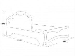 Кровать Ольга-10 МДФ (1600) в Дегтярске - degtyarsk.mebel-e96.ru