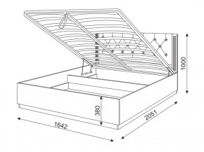 Кровать с подъемным механизмом М25 Тиффани в Дегтярске - degtyarsk.mebel-e96.ru