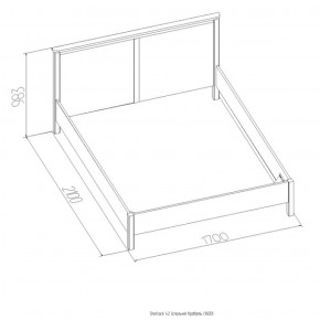 Кровать Шерлок 1800 орех 1600*2000 в Дегтярске - degtyarsk.mebel-e96.ru