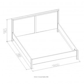 Кровать Шерлок 900 дуб сонома 1200*2000 в Дегтярске - degtyarsk.mebel-e96.ru