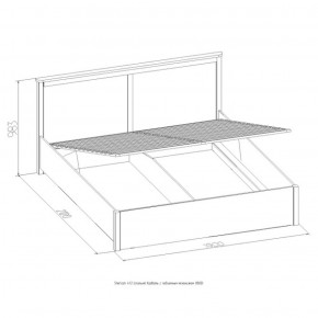 Кровать Шерлок с ПМ 1400 дуб сонома 1400*2000 в Дегтярске - degtyarsk.mebel-e96.ru