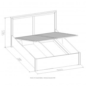 Кровать Шерлок с ПМ 1400 орех 1400*2000 в Дегтярске - degtyarsk.mebel-e96.ru