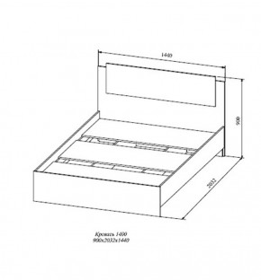 Кровать Софи СКР1400.1 (ДСВ) в Дегтярске - degtyarsk.mebel-e96.ru